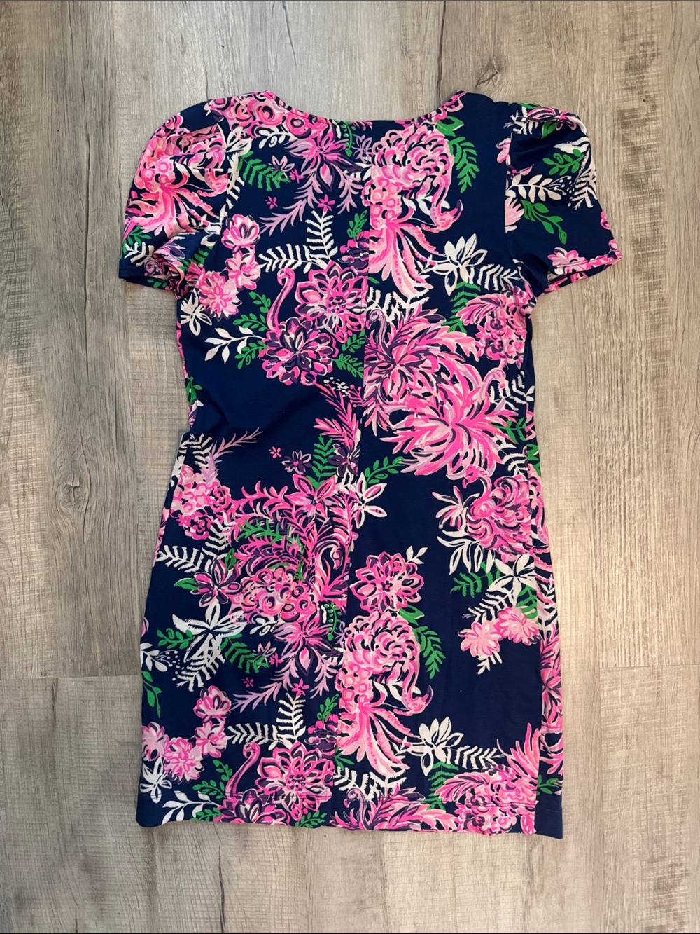 Lilly Pulitzer Aleece Dress, Ruffle Your Feathers Navy - Picture 3 of 4